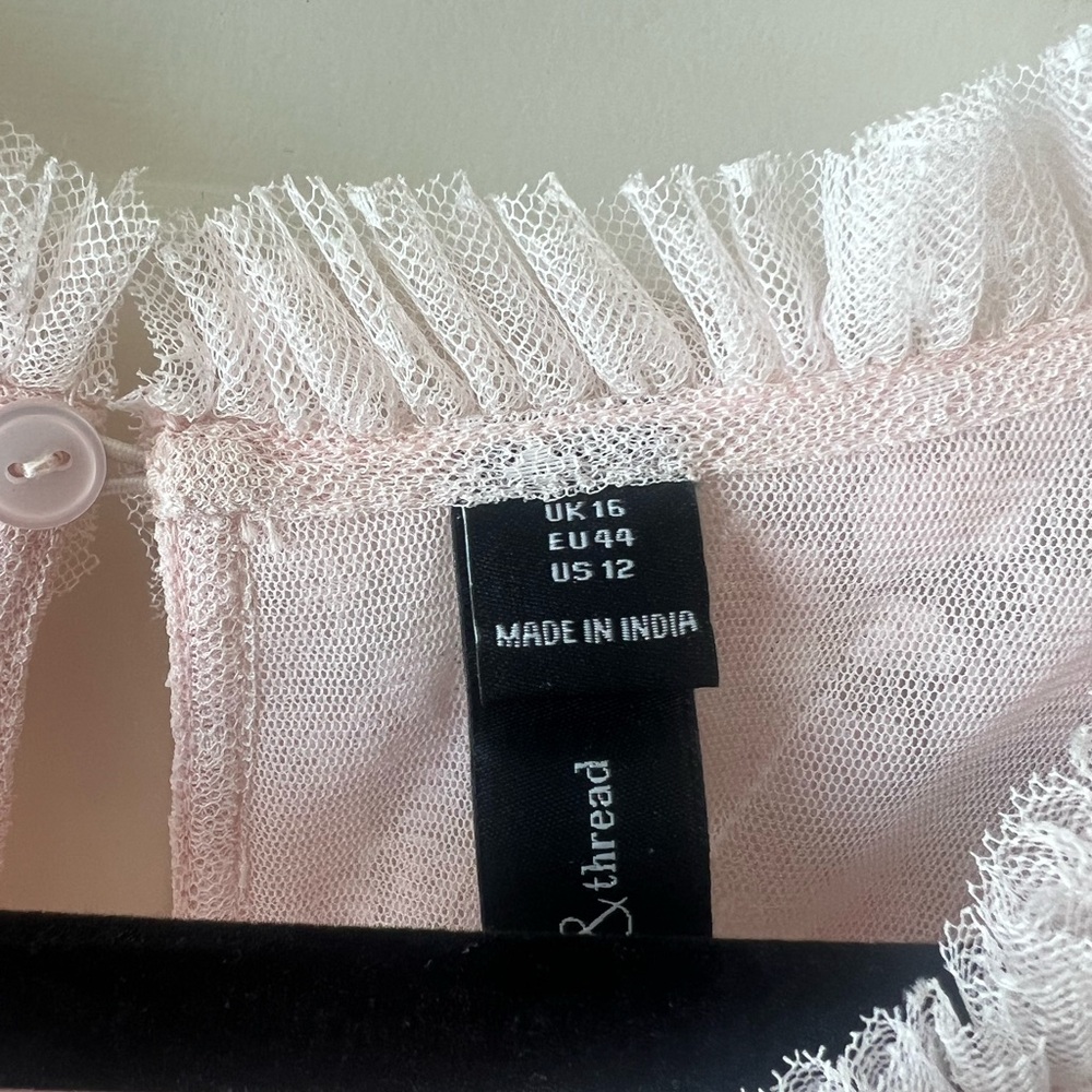 Needle & Thread Celia Long Sleeve Ankle Gown in Pink - Picture 8 of 8